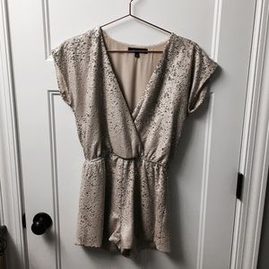Color changing ivory sequin romper